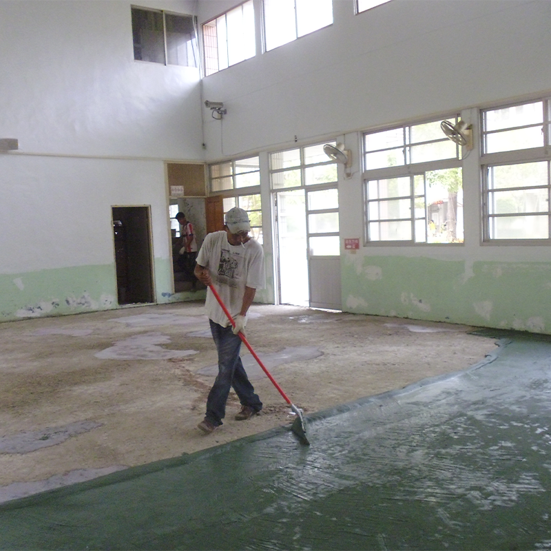 【台灣製造免運】L-244 水性雙液地坪整平修補材–水泥色略綠 水性地坪漆 整平砂漿 耐磨耐壓 水泥修補裂縫填縫地坪披覆-細節圖6