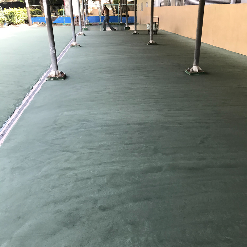 【台灣製造免運】L-249 水性壓克力球場整平修補材–水泥色略綠 壓克力樹脂披覆材 壓克力球場材 運動場體育場 學校操場-細節圖3