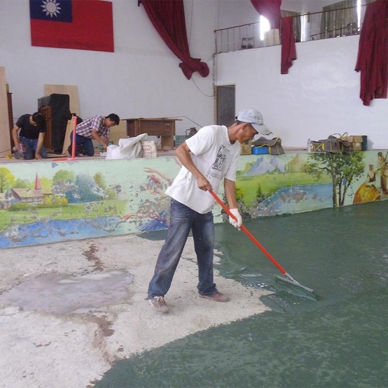 【聯韋樹脂】L-244 水性雙液地坪整平修補材–水泥色略綠 水性地坪漆 整平砂漿 耐磨耐壓 水泥修補裂縫填縫地坪披覆-細節圖2