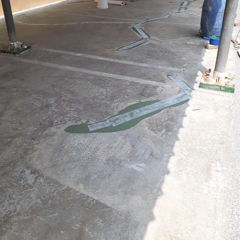 【聯韋樹脂】L-245 水性雙液壓克力乳膠泥–水泥色略綠（黏貼不織布專用）水性壓克力乳膠泥 水泥裂縫坑洞修補耐磨耐壓-細節圖2