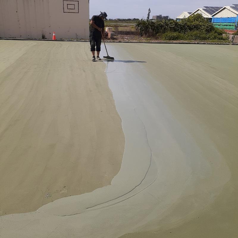 【聯韋樹脂】L-249 水性壓克力球場整平修補材–水泥色略綠 壓克力樹脂披覆材 壓克力球場材 運動場體育場 學校操場-細節圖2