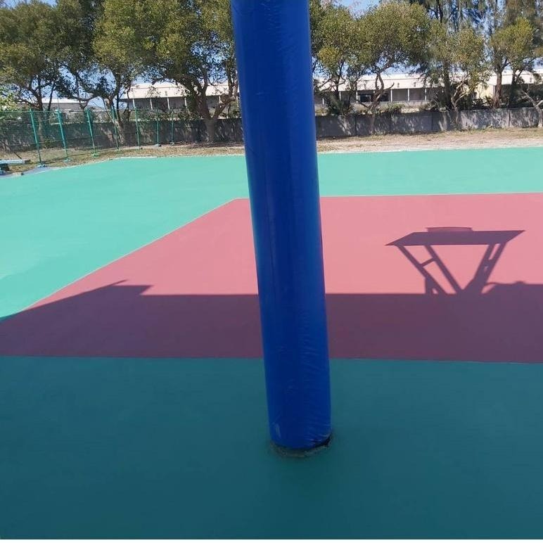 【聯韋樹脂】L-2415 水性壓克力球場面塗｛#6砂｝–六色 止滑耐磨地坪漆 止滑地板漆 止滑面漆 壓克力水泥漆-細節圖3