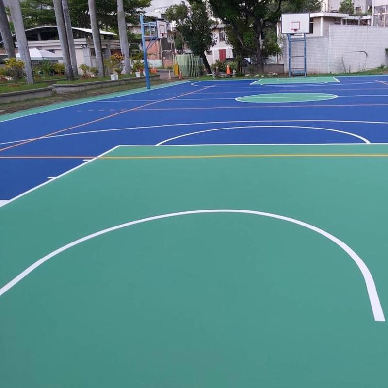 【聯韋樹脂】L-2416 水性壓克力球場面塗｛#5砂｝–六色 止滑耐磨地坪漆 止滑地板漆 止滑面漆 壓克力水泥漆-細節圖6