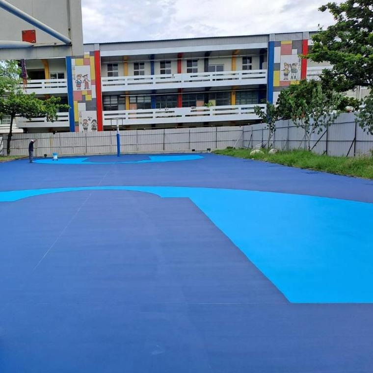 【聯韋樹脂】L-2416 水性壓克力球場面塗｛#5砂｝–六色 止滑耐磨地坪漆 止滑地板漆 止滑面漆 壓克力水泥漆-細節圖8