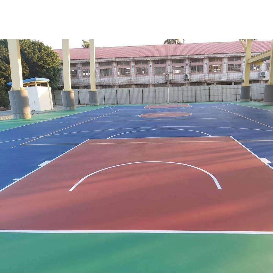 【聯韋樹脂】L-2417 水性壓克力球場面塗｛#3砂｝–六色 止滑耐磨地坪漆 止滑地板漆 止滑面漆 壓克力水泥漆-細節圖4