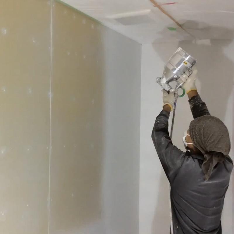 【聯韋樹脂】LW-206 水性室內壓克力噴塗介面材–白色 接著用漆 披覆材 仿石天然石接著材料 磁磚水泥面仿石漆打底-細節圖2