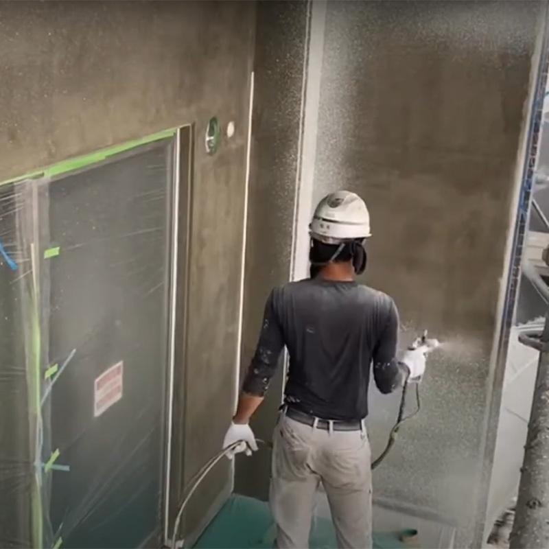 【聯韋樹脂】LW-206 水性室內壓克力噴塗介面材–白色 接著用漆 披覆材 仿石天然石接著材料 磁磚水泥面仿石漆打底-細節圖4