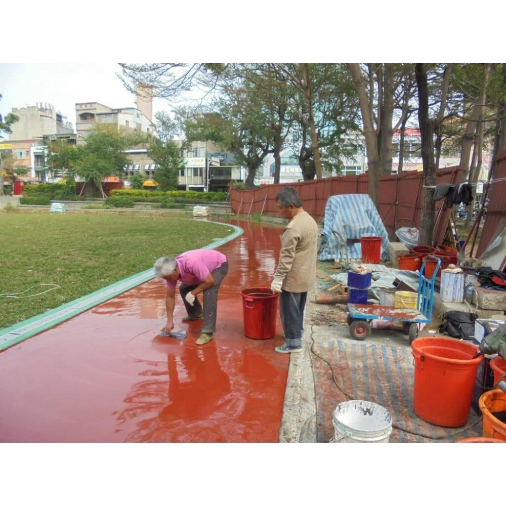 【聯韋樹脂】L-3242 PU運動場材 油性PU防水材 二液型PU樹脂 防水漆防水膠 鋪設跑道顆粒 PU跑道施作-細節圖3