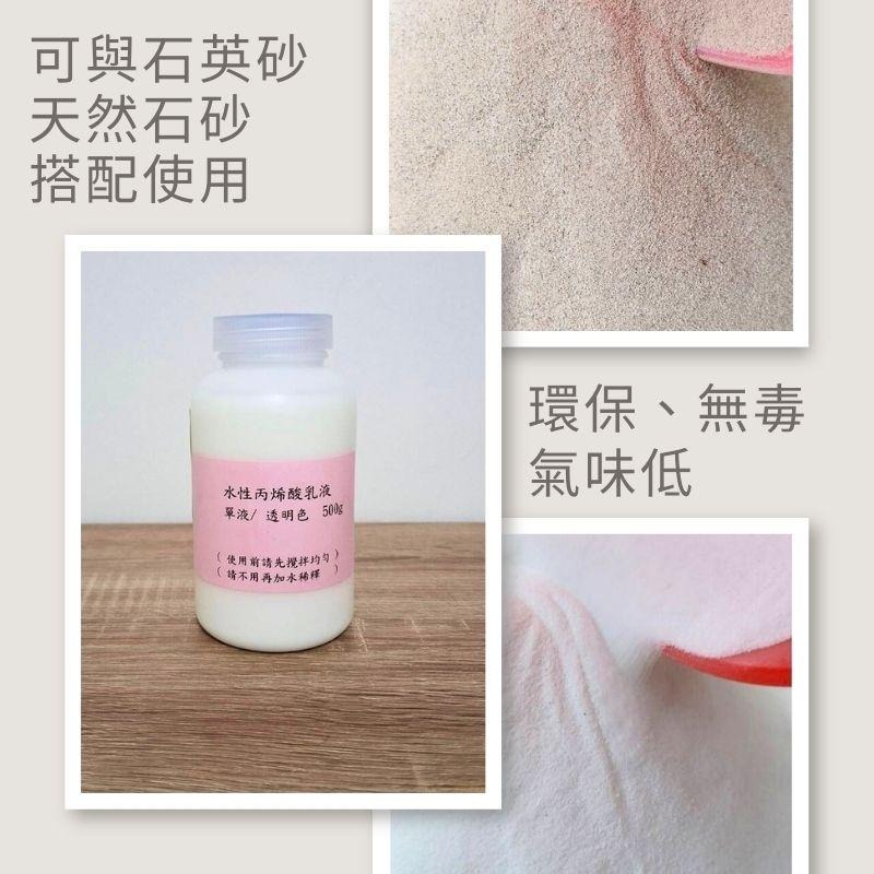 【聯韋樹脂】水性丙烯酸膠 樹脂膠 肌理畫材料 環保膠多用途黏著劑 石英砂搭配DIY專用 裂縫修補-細節圖2