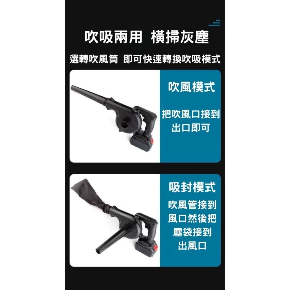 聯韋樹脂 無線大功率 21V鼓風機 便攜手持多功能 鋰電吹塵機 吸塵器 吹風機 植筋吹塵 吹塵 吹風 除塵 風槍 植筋-細節圖5