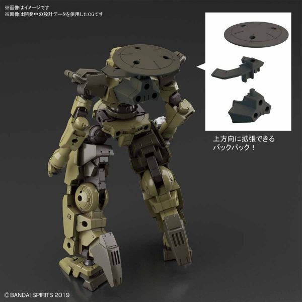 【自由模型】全新現貨 BANDAI 1/144 30mm 028 bEXM-16T 歇爾諾瓦 綠色 組裝模型-細節圖4