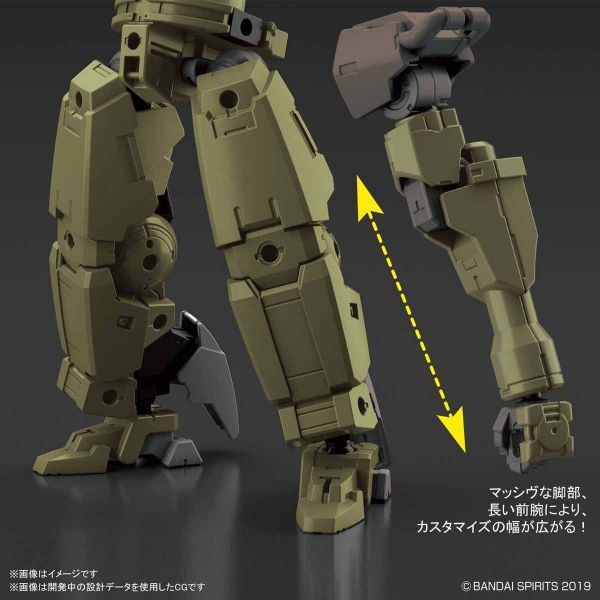 【自由模型】全新現貨 BANDAI 1/144 30mm 028 bEXM-16T 歇爾諾瓦 綠色 組裝模型-細節圖5