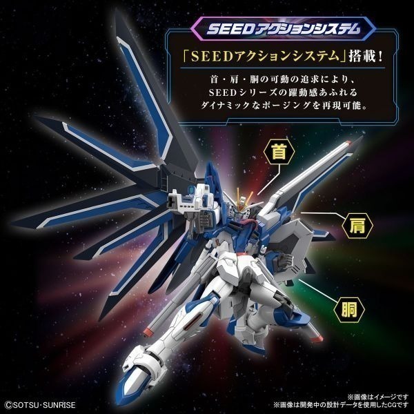 【自由模型】全新現貨 年末出清 BANDAI 組裝模型 HG 1/144 振揚自由鋼彈 鋼彈SEED-細節圖2