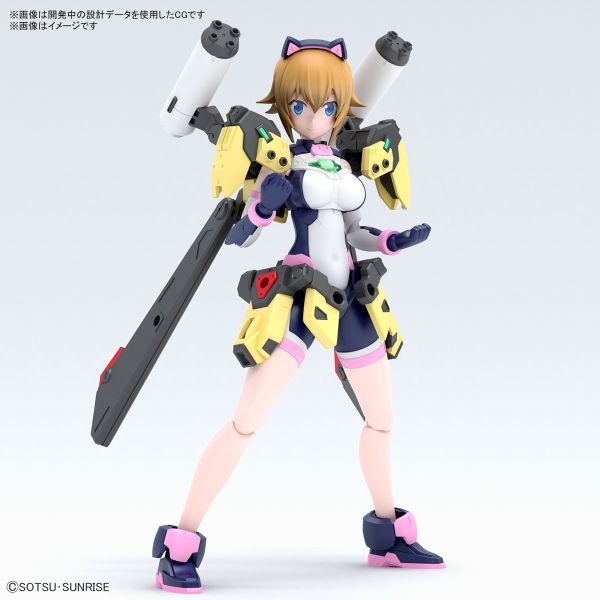 【自由模型】全新現貨 BANDAI 組裝模型 Figure-rise Standard Frs 虛擬化身文奈-細節圖3