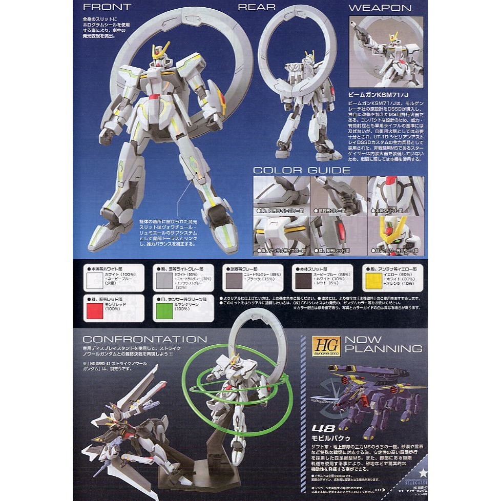 【自由模型】全新現貨 BANDAI 組裝模型 SEED #47 HG 1/144 觀星鋼彈-細節圖3