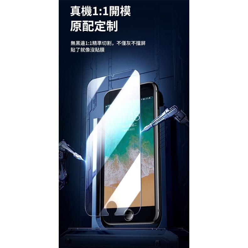 閃魔 鋼化玻璃膜 IPhone i14 13 12 11 XR XS pro max 三片 閃膜 玻璃貼 半滿版 保護-細節圖4