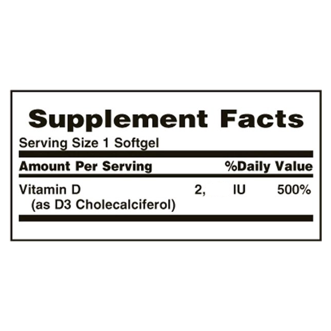 <現貨(2026/08>美國 Nature＇s Bounty 自然之寶維他命D3-2000iu，150顆小膠囊-細節圖3