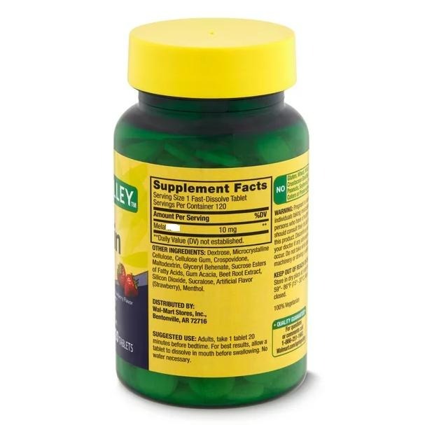 <現貨(2027/01)>美國 Walmart Spring Valley 速溶果味入久眠錠，10 毫克，120 片-細節圖2