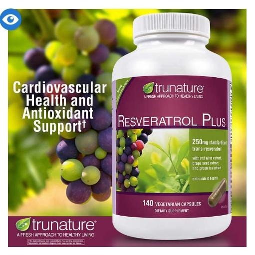 🛍 Trunature Resveratrol Plus【白藜蘆醇紅酒精華140 顆】素食膠囊(2027/11)-細節圖6