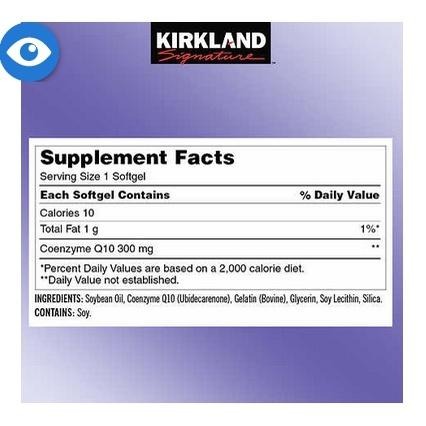 🛍美國好市多Kirkland 柯克蘭🔥CoQ10 輔酶 300mg 100顆軟膠囊心臟支持抗氧化(2027/02)-細節圖4
