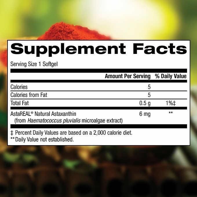 ＂現貨＂美國Trunature Astaxanthin 蝦紅素 6mg，膠囊100顆(2027/01)-細節圖2