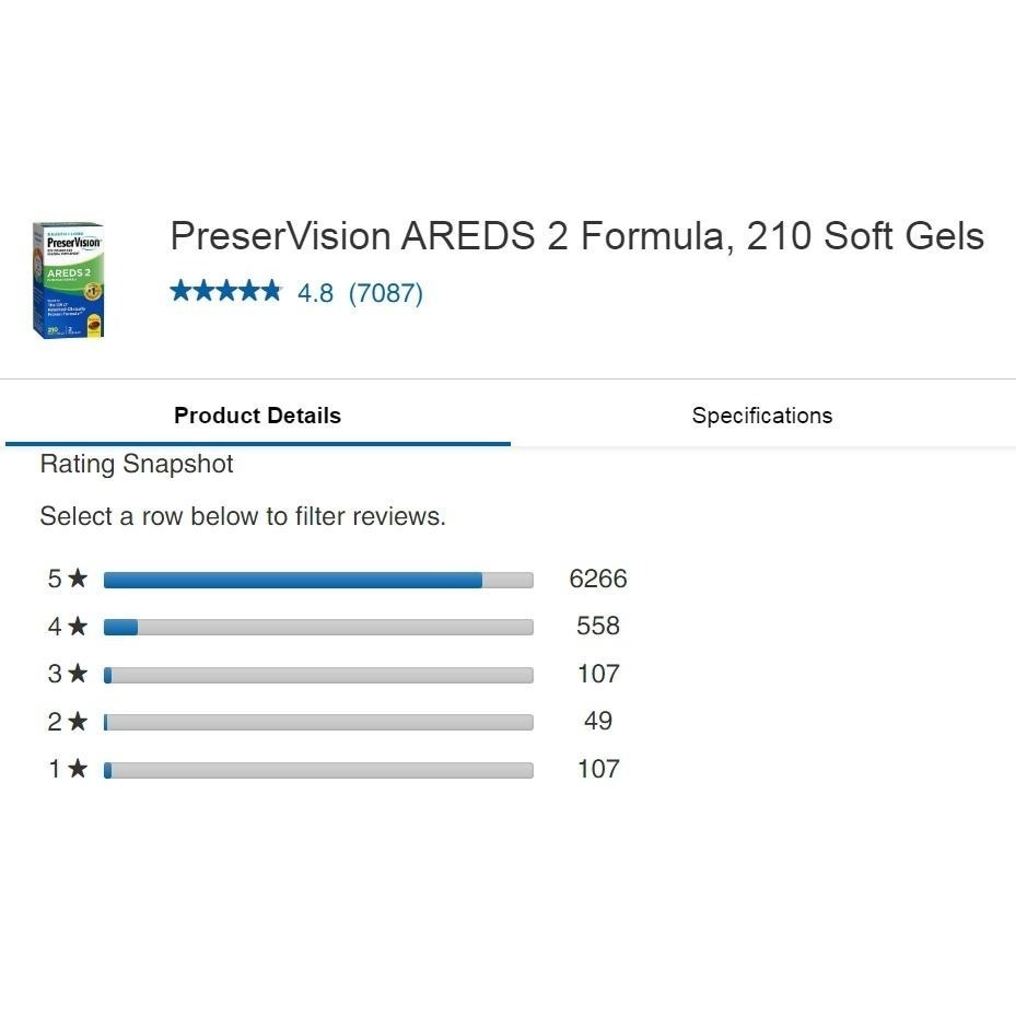 *現貨(2027/01)*博士倫 PreserVision AREDS2護眼維生/葉黃素210顆-細節圖3