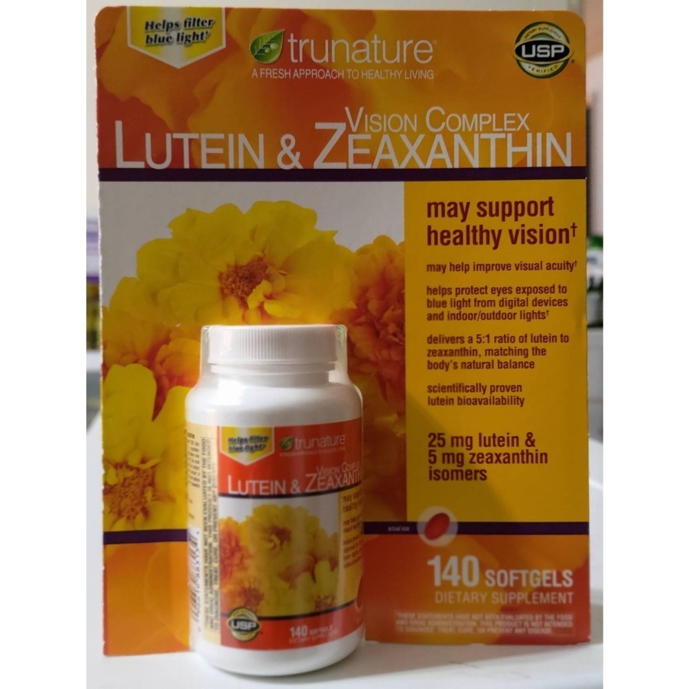 ＂現貨紙卡原裝(2027/08)Trunature Lutein&Zeaxanthin 視力保健葉黃素和玉米黃質140顆-細節圖9