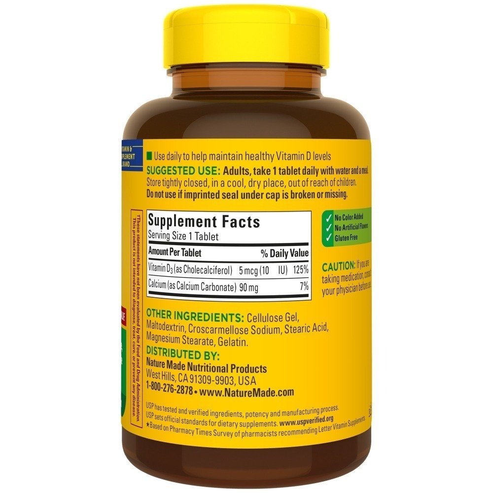 【現貨】萊萃美Nature Made 維他命D3-1000iu，錠劑350片，(效期2026/12)-細節圖2