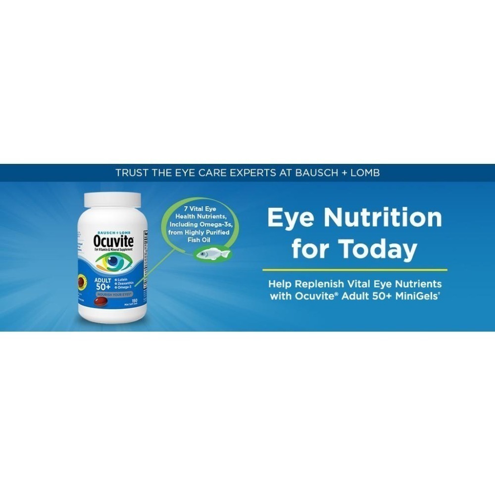 ☆新包裝現貨☆ 博士倫 Ocuvite 50+(葉黃素，Omega 3，金盞花)視力保健150顆(2026/10)-細節圖6