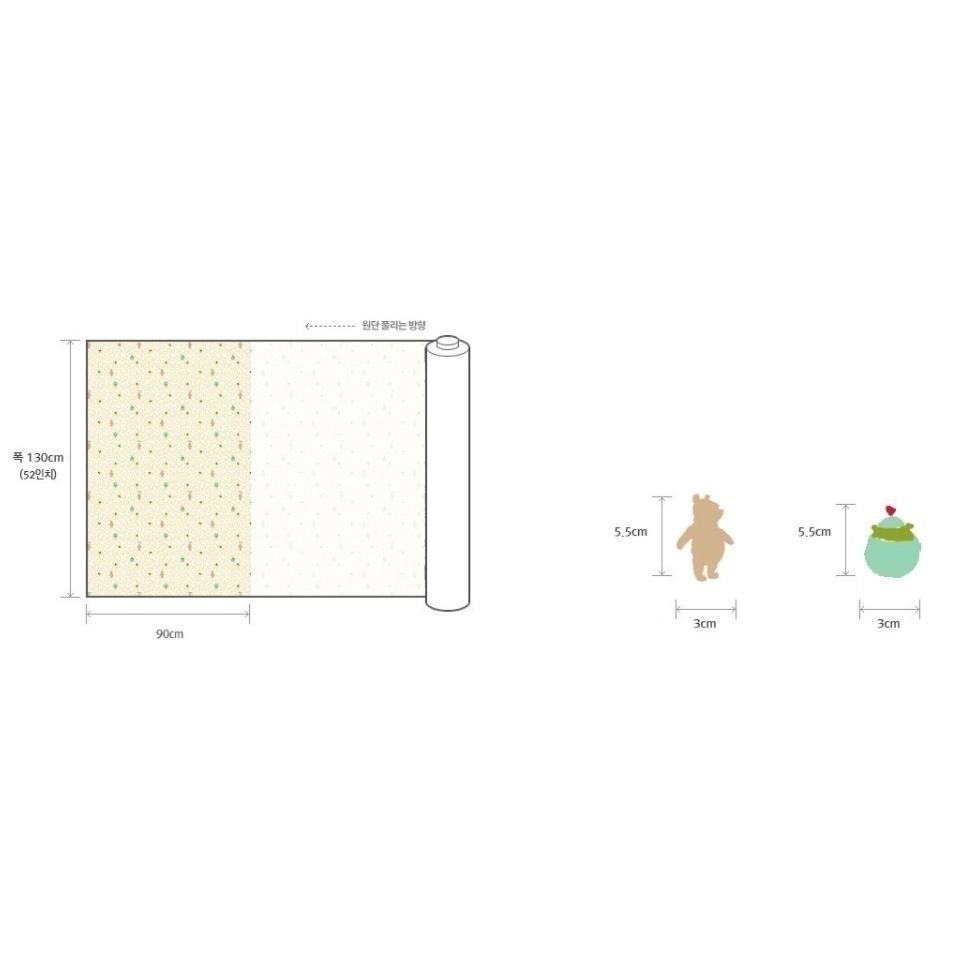 🌸現貨🌸韓國布 純棉布 小熊維尼剪影 韓布  迪士尼系列 格子 格紋 Pooh 襯衫布 韓國布料 版權布 圍兜 奶嘴鏈-細節圖5