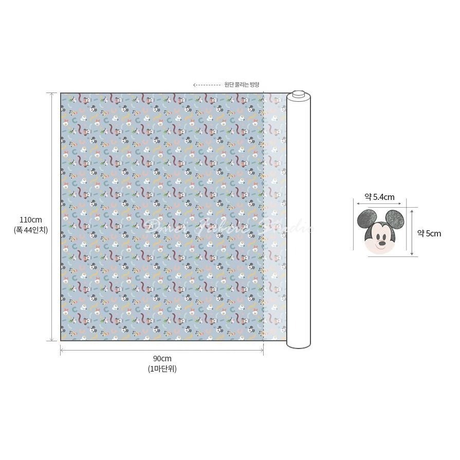 🌸現貨🌸韓國布 有機純棉 迪士尼版權布 米奇朋友 蠟筆風 唐老鴨 黛西 布魯托 高飛 印花布 純綿 棉布 布料 拼布-細節圖7
