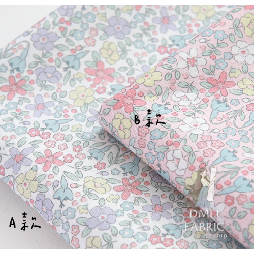 🍀預購🍀韓國布 有機棉『baby花園2色 』 純棉布 印花布 薄棉布 韓布 碎花布 洋裝 裙子 圍兜 嬰兒用品 布料