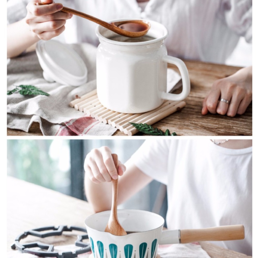 現貨稀！【20／23CM獨家厚實款】圓頭加長大頭木勺超大口喝粥勺吃飯寬口泡麵勺拉麵勺~調羹木湯匙【CH007】-細節圖8