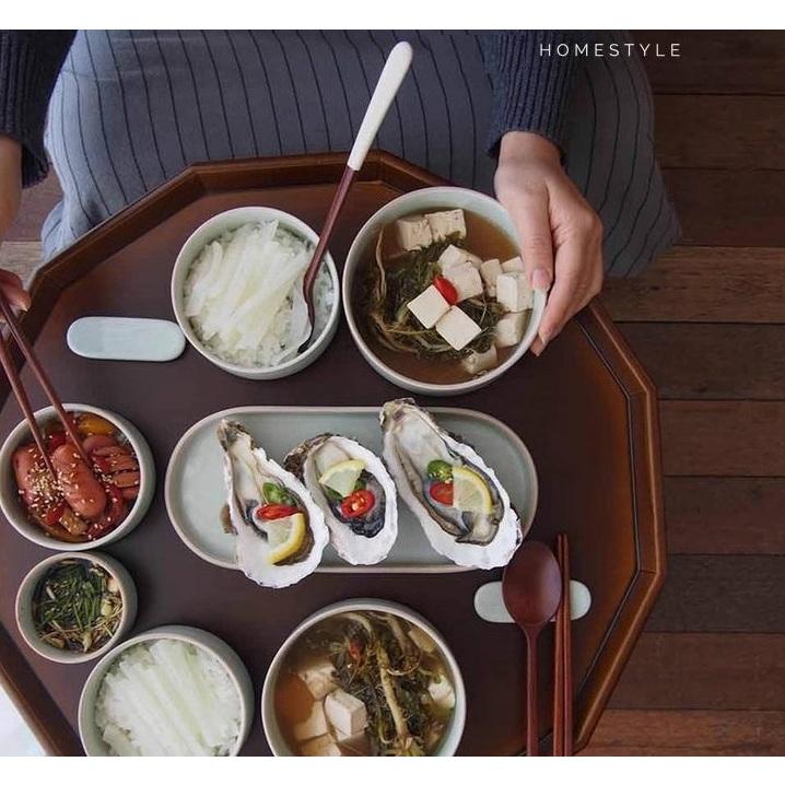 現貨！23.5CM韓式木杓套裝~奶杏色大頭勺加長柄木勺筷套裝咖啡奶茶打蛋器攪拌勺木湯匙【CH003】-細節圖7