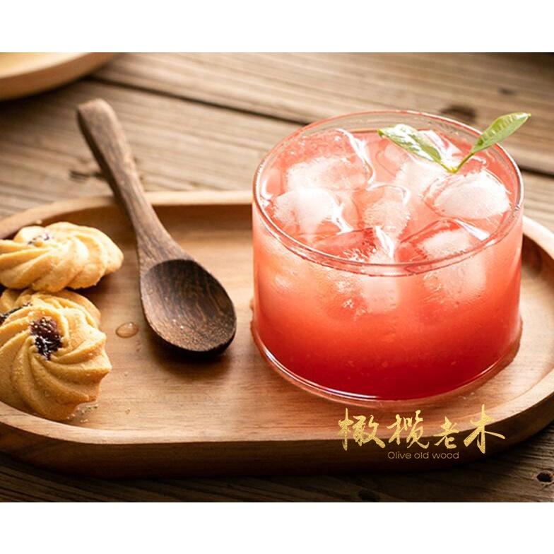 ins三件組~玻璃杯+木湯匙+木盤~餐具下午茶甜點早餐甜品點心咖啡相思木盤【CH647】-細節圖4
