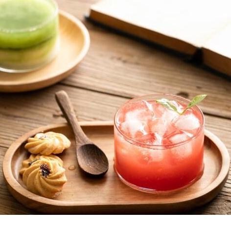 ins三件組~玻璃杯+木湯匙+木盤~餐具下午茶甜點早餐甜品點心咖啡相思木盤【CH647】-細節圖7