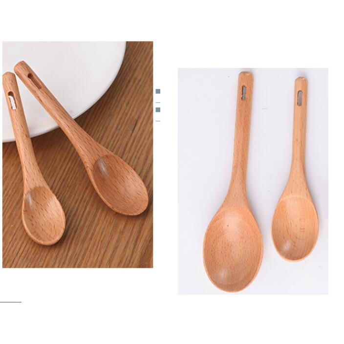 現貨稀！ 長11/12.5/15CM！ 櫸木圓柄木勺中式實木餐具小勺子【CH629】-細節圖3