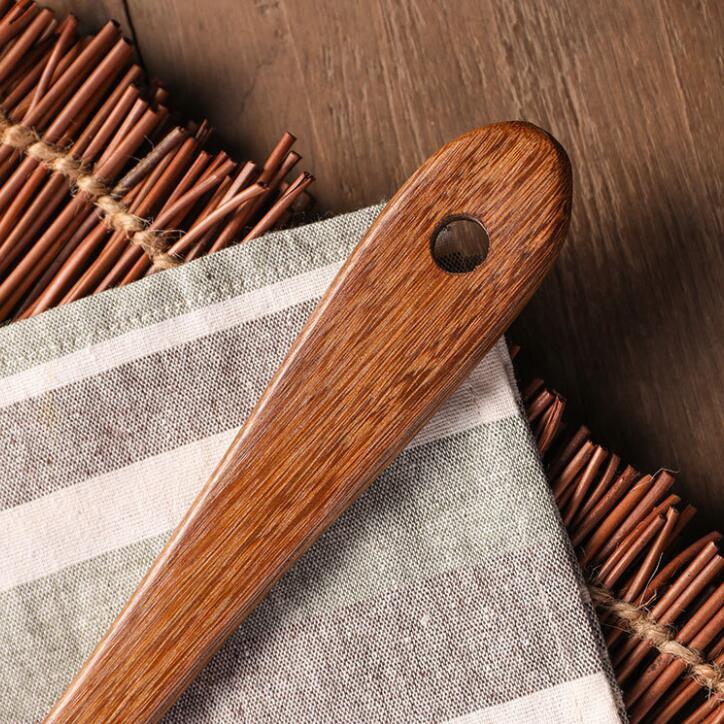 現貨稀！35／39CM天然雞翅木無漆鍋鏟不沾鍋專用長柄紅木鏟子【CH553】-細節圖4