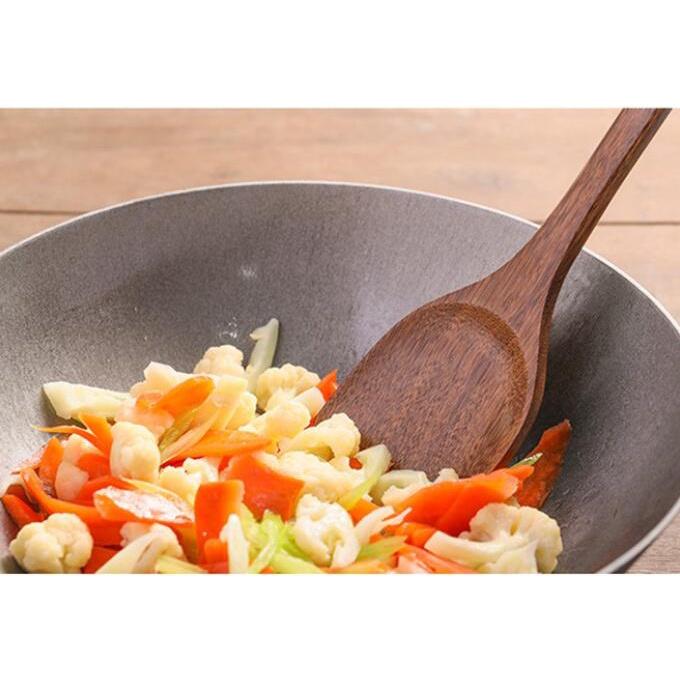 現貨稀！35／39CM天然雞翅木無漆鍋鏟不沾鍋專用長柄紅木鏟子【CH553】-細節圖7