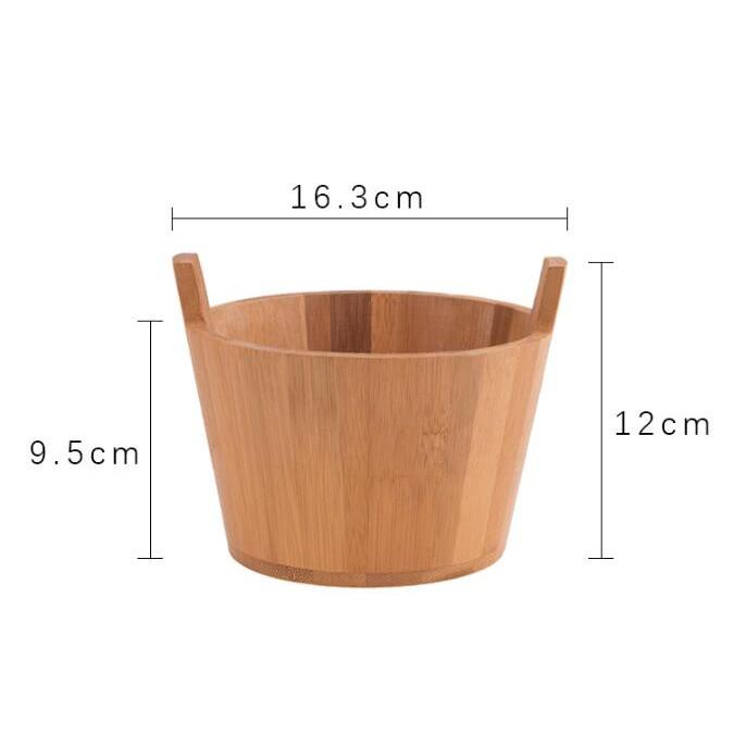 天然竹製小水桶 小禮品 新婚禮物 子孫桶 收納桶 擺設裝飾【CH506】-細節圖2