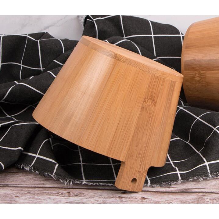 天然竹製小水桶 小禮品 新婚禮物 子孫桶 收納桶 擺設裝飾【CH506】-細節圖3