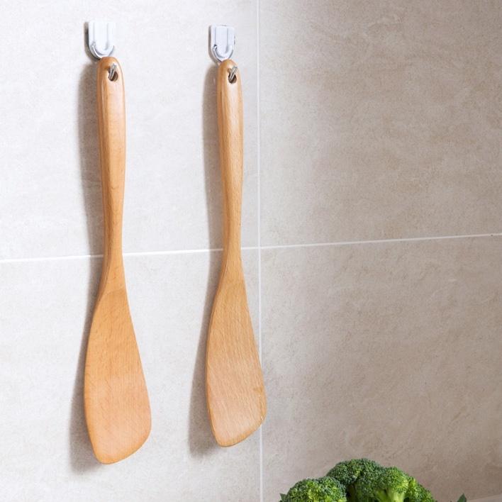 現貨！31CM復古早味栗木鏟~人體工學鏟 細頭懸掛曲線鏟 不沾鍋不傷鍋玉子燒櫸木斜鏟 實木廚具木器  【CH509】-細節圖6