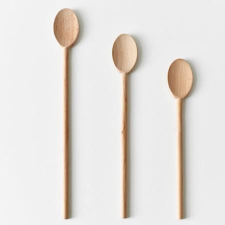 現貨！特製無漆20~40CM多款法式櫸木勺~攪拌木勺不沾鍋料理勺烘培烹飪長鍋勺【CH473】-細節圖2