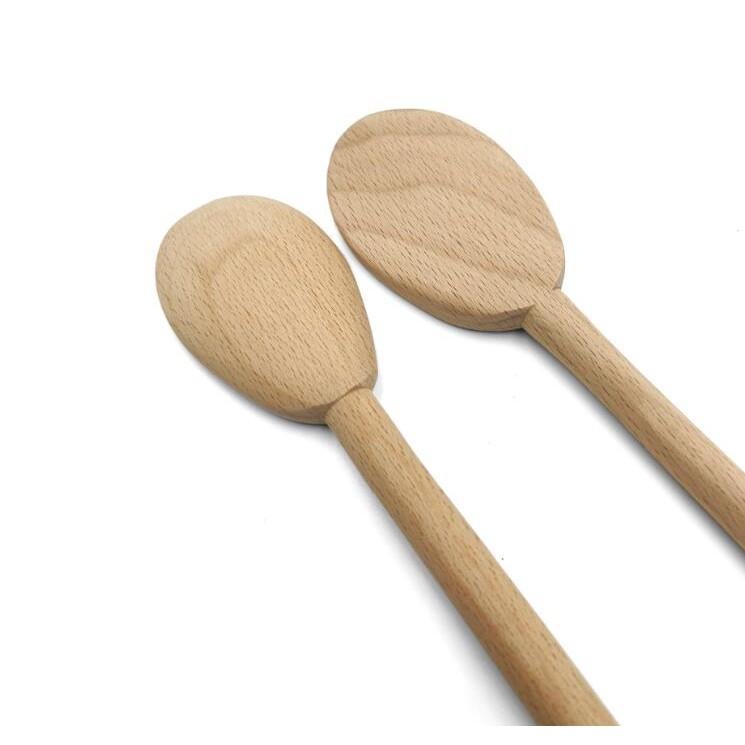 現貨！特製無漆20~40CM多款法式櫸木勺~攪拌木勺不沾鍋料理勺烘培烹飪長鍋勺【CH473】-細節圖3