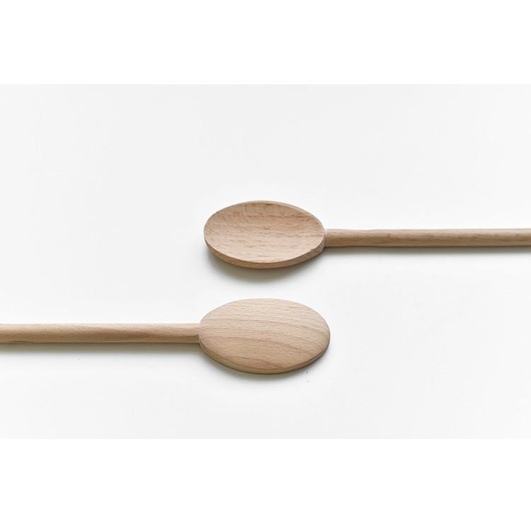 現貨！特製無漆20~40CM多款法式櫸木勺~攪拌木勺不沾鍋料理勺烘培烹飪長鍋勺【CH473】-細節圖8