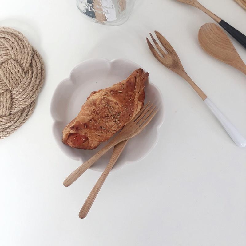 現貨稀！19／23.5CM實木栗木湯匙環保餐具黑白上漆木勺筷套裝【CH523】-細節圖8