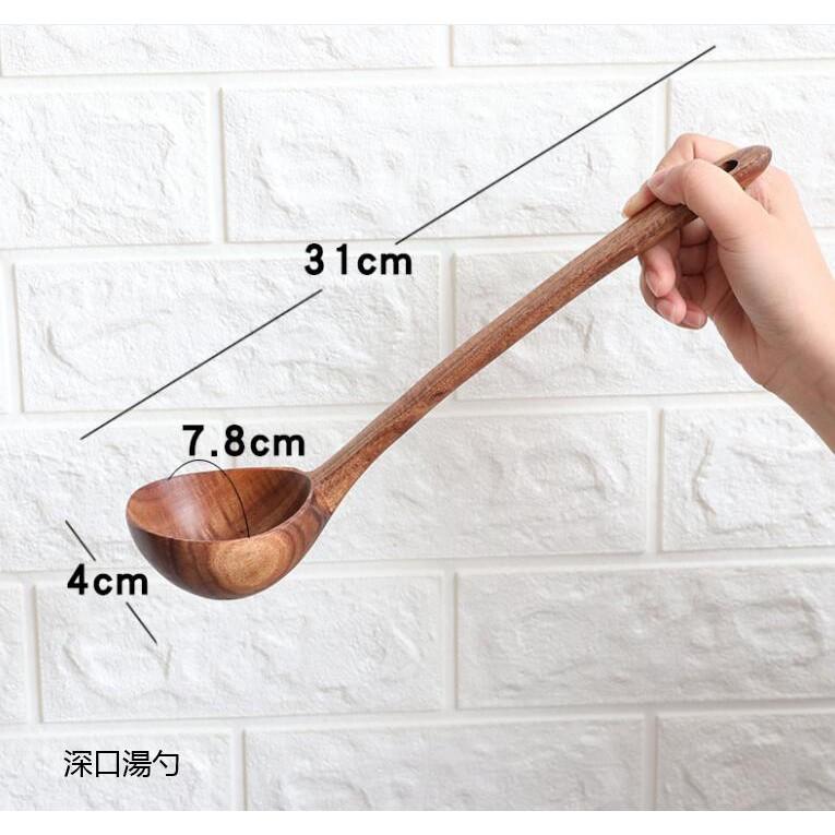 現貨特製款！稀缺特殊尺寸~異國風系列烹飪柚木勺鏟 木柄廚具咖哩勺梅酒勺酵素勺木湯匙不沾鍋木勺【CH431】-細節圖8