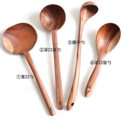 現貨特製款！稀缺特殊尺寸~異國風系列烹飪柚木勺鏟 木柄廚具咖哩勺梅酒勺酵素勺木湯匙不沾鍋木勺【CH431】-細節圖9
