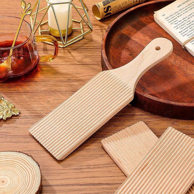 現貨！25CM義大利麵揉麵糰條紋模具~迷你木砧板 麵食螺旋麵工具 搓麵板湯糰烘焙GnocchiBoards【CH576】-細節圖7