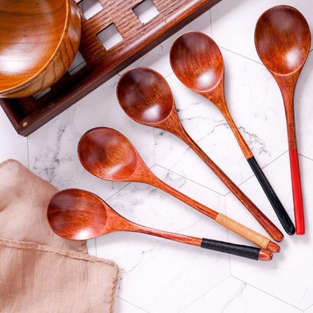 現貨稀！16CM迷你可愛款~圓頭細柄黑紅細手柄 環保創意楠木勺點心木湯匙【CH019】-細節圖8